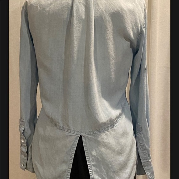 Cloth and Stone Anthology Sz XS Button Shirt split back metal buttons - Picture 9 of 11